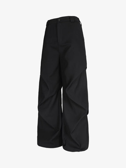 Retro Pleated Drape Cleanfit Pants 
