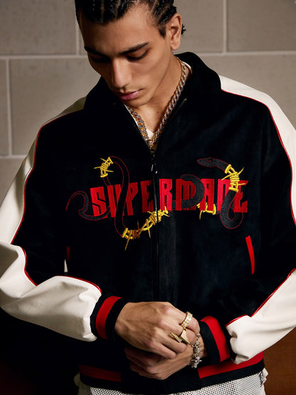 Original Embroidered Jersey Bomber Jacket - 2346 