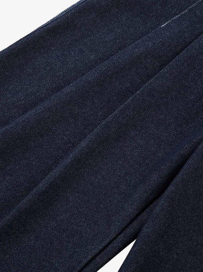 Deconstructed Contrast Stitching Pleated Baggy Barrel Jeans - 2343 