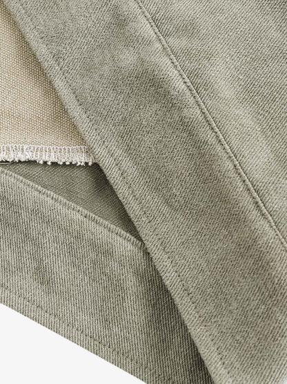 Thesupermade Graffiti Patchwork Lapel Denim Jacket - 2224 