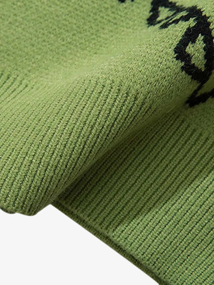 Thesupermade Cartoon Dinosaur Printed Sweater - 1004 