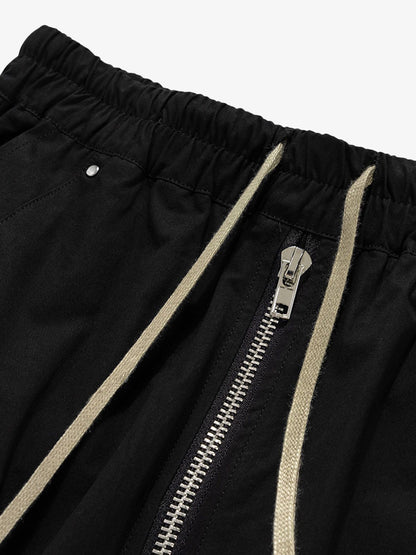 RO Style Multi-Pocket Baggy Flared Pants - 2321 