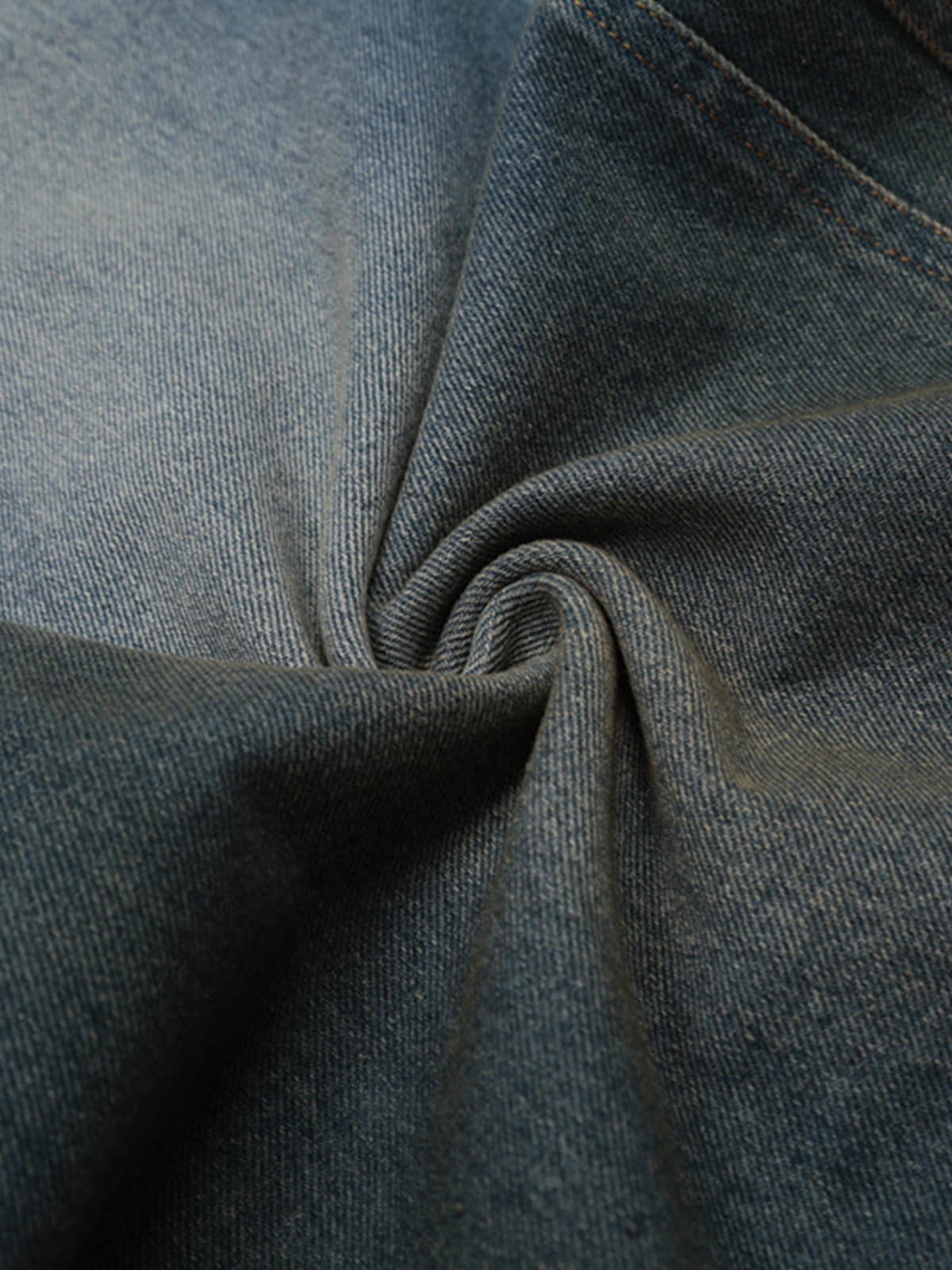 Washed White Denim Jorts 