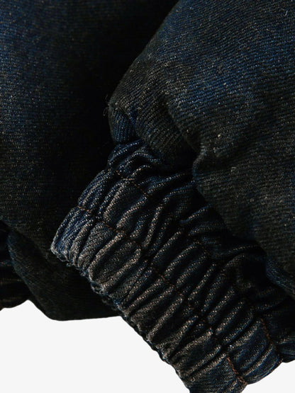 Thesupermade Washed Denim Fur Hooded Jacket - 2265 