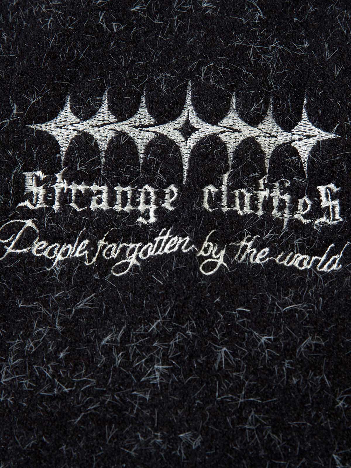 Thesupermade Fuzzy Zipper Hooded Sweater 