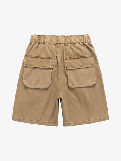 Graphic Print Drawstring Shorts 