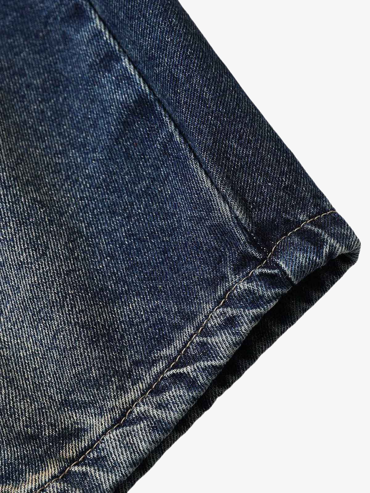 Heavy Washed Workwear Baggy Barrel Jeans - 2337 