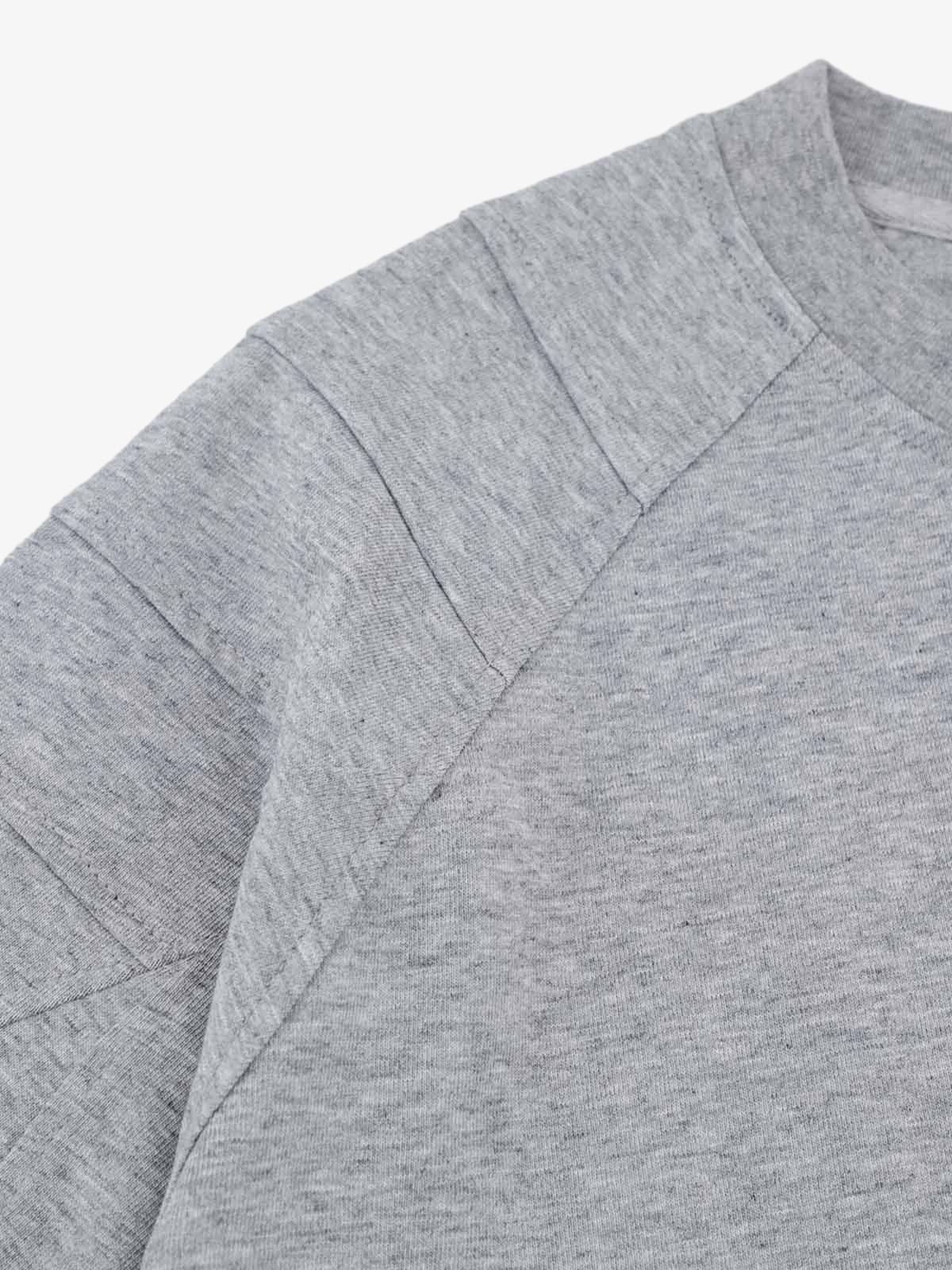 Retro Motorcycle Pleated Patch T-shirt 