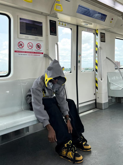 Thesupermade Star Embroidered Hooded Sweatshirt - 1843 