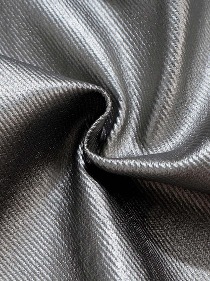 RO Style Matte Coated Leather Baggy Trousers - 2339 