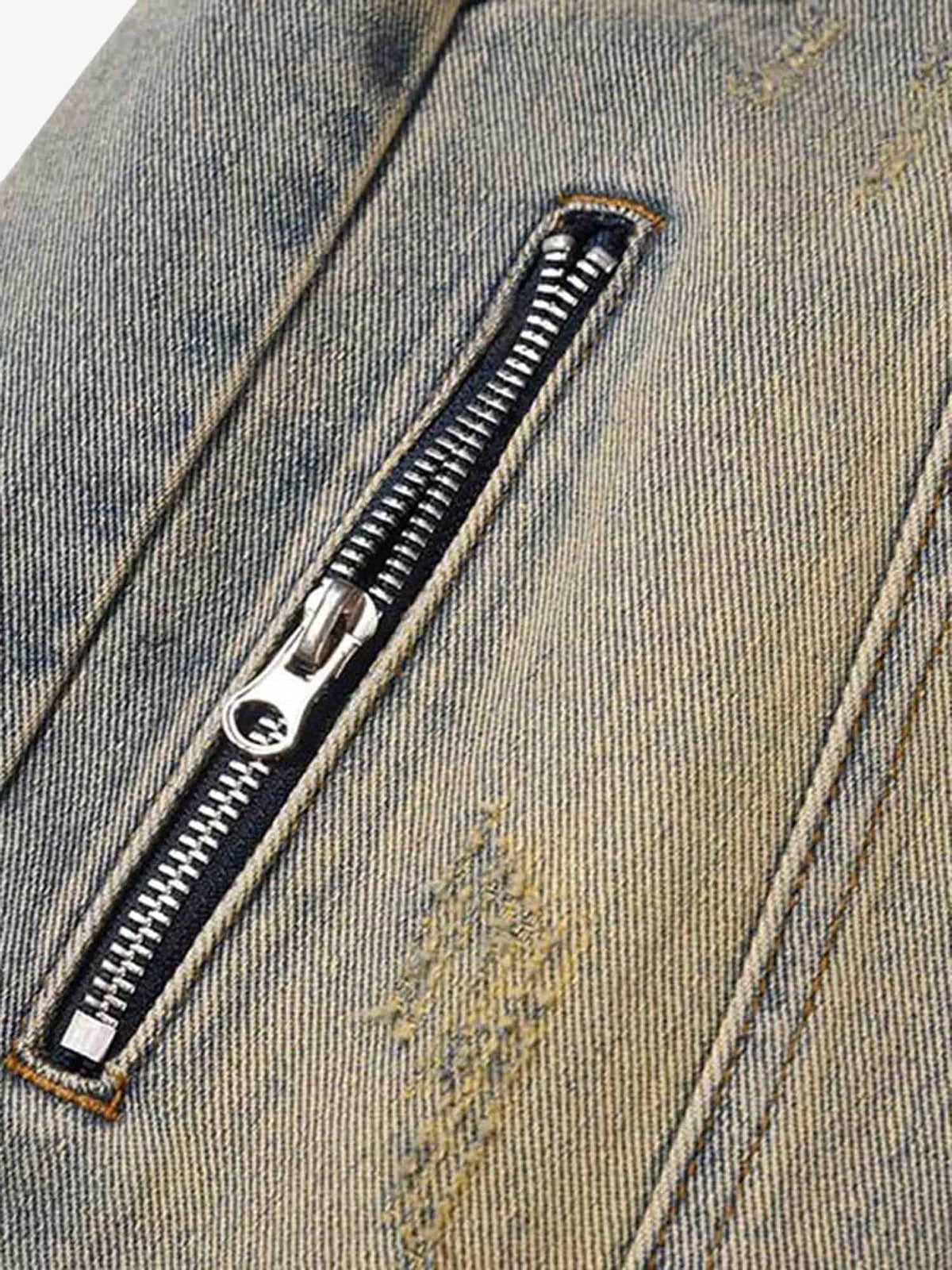 Thesupermade Patchwork Stressed Jeans 