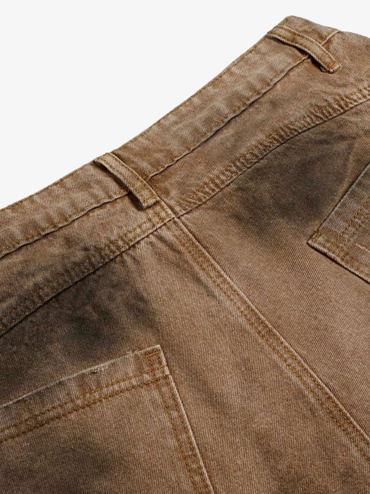 Street Ripped Dirty Dye Jeans 