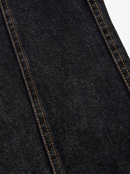 Washed Distressed Deconstructed Split Jeans 