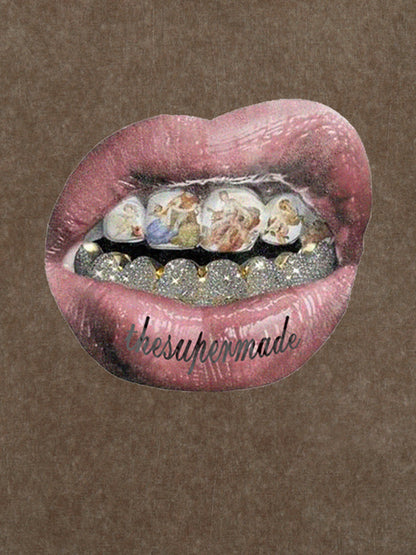 Artistic Lips Graphic T-Shirt 