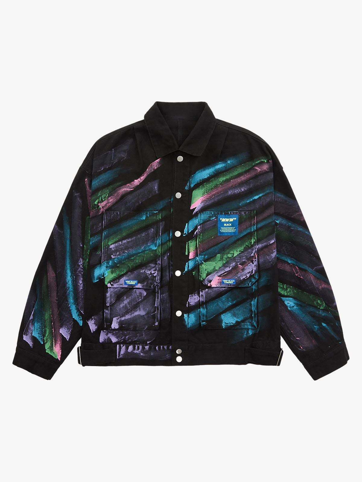 Thesupermade Hip-hop Hand-painted Graffiti Denim Jacket - 2010 