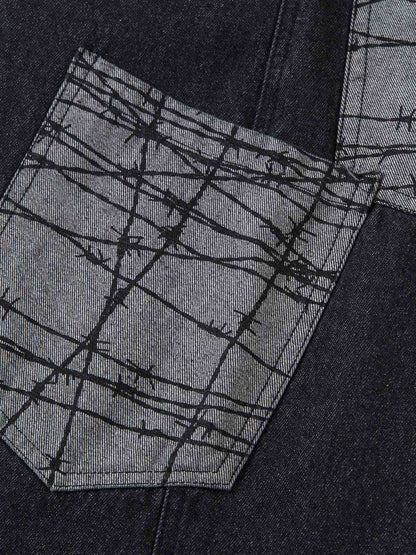 Patch Pocket Baggy Jeans 