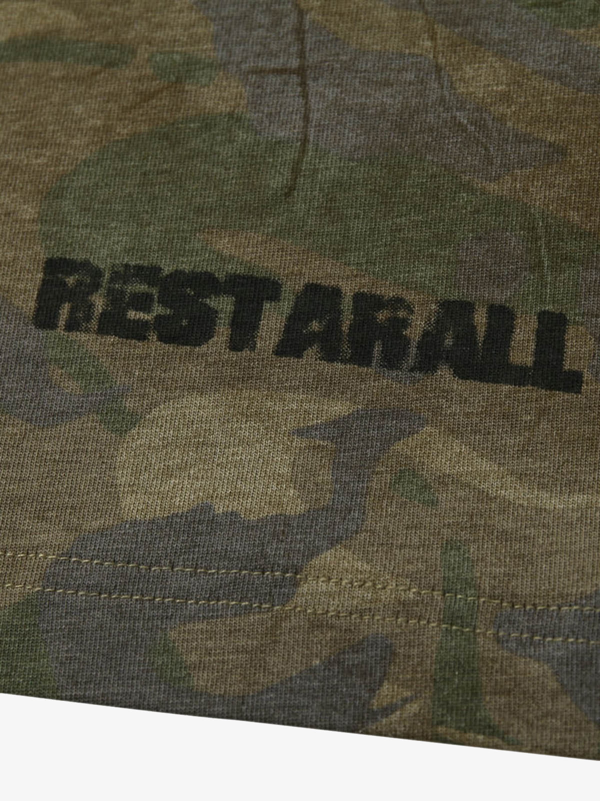 Camouflage Spliced Faux Two-Piece Long-sleeve T-shirt 