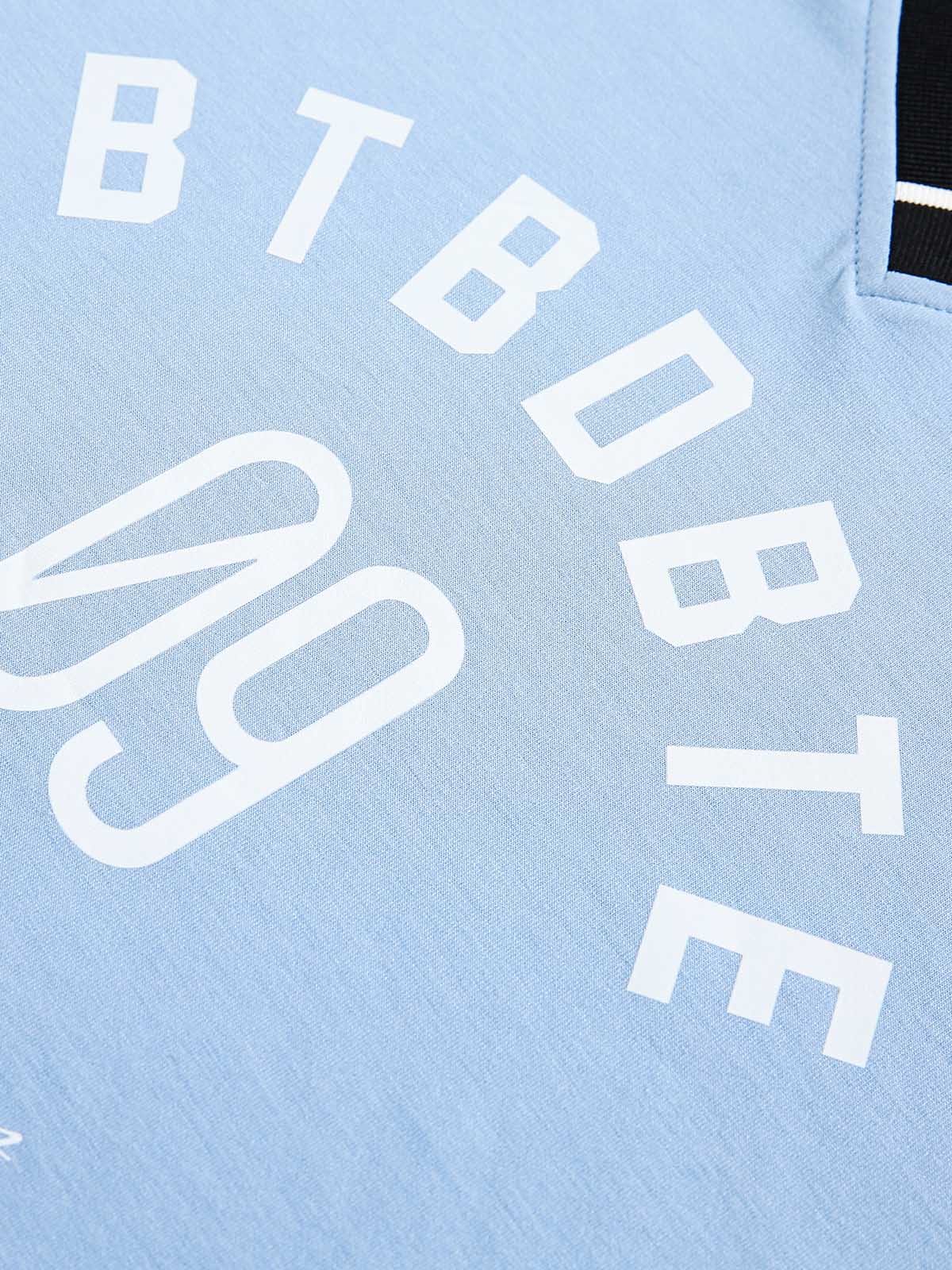 Faux Two-Piece Jersey Print Long Sleeve T-shirt - 2296 