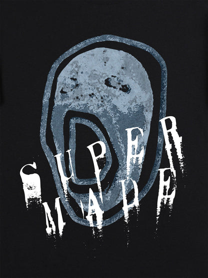 Thesupermade Hip-hop High Street Creative Portrait Print T-shirt 