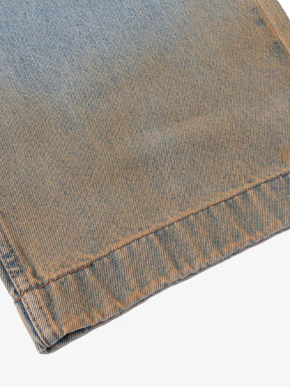 Distressed Washed Detachable Jeans 