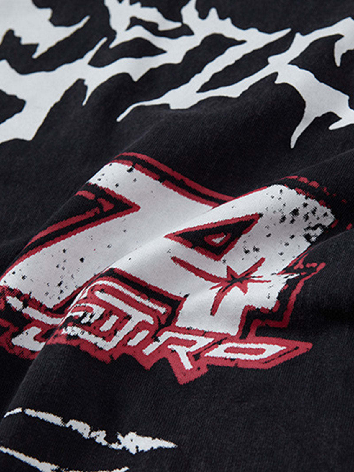 Retro Washed Letter Print Vest 