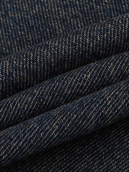 Vintage Washed Distressed Multi Pocket Cargo Jeans 