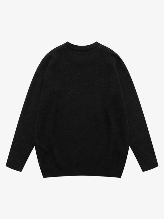 Thesupermade Vintage Portrait Knit Sweater 