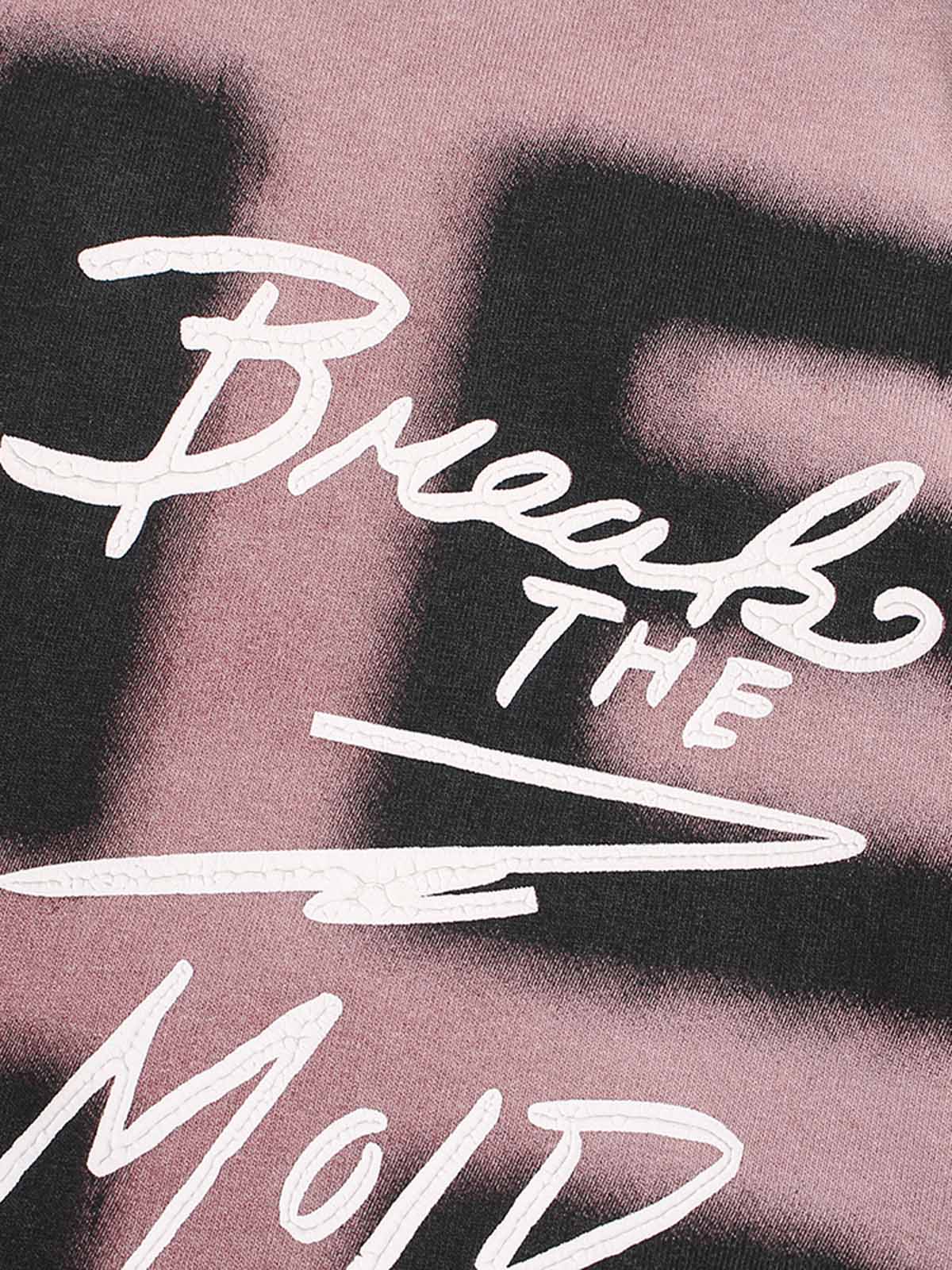 Ink Splash Letter Print T-shirt - 2414 