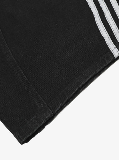 Striped Stitching Barrel Jeans - 2423 