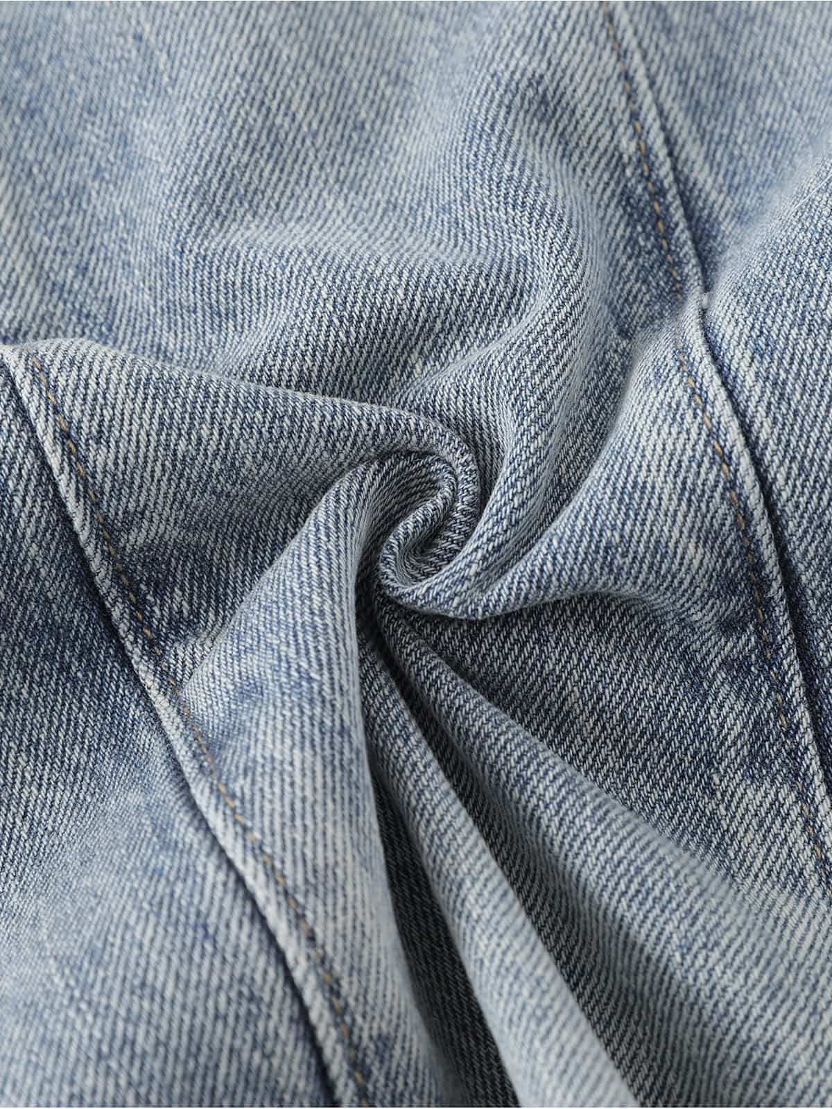 Distressed Frayed Edges Baggy Jeans 