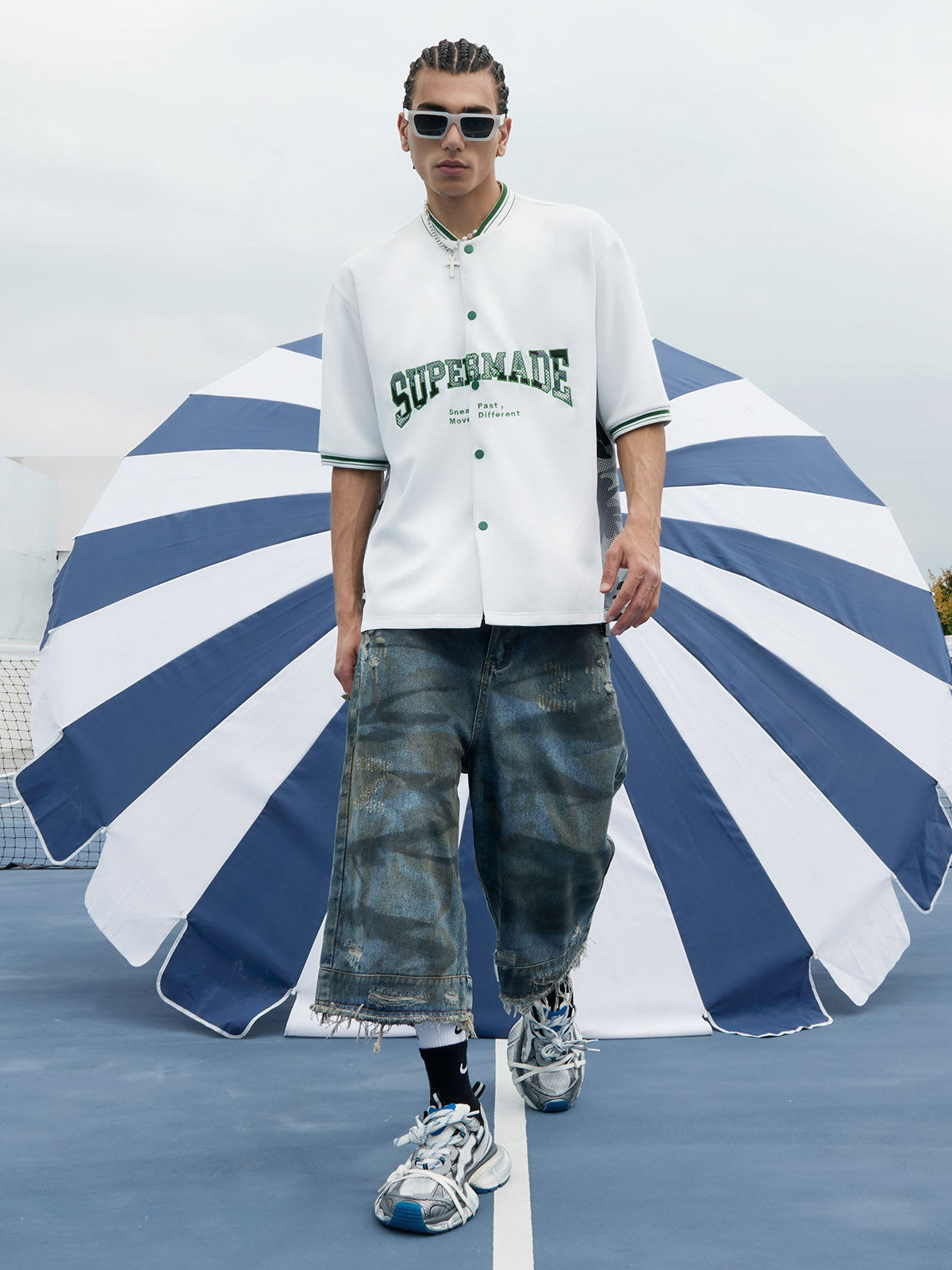 Original Camouflage Spliced Baseball T-Shirt - 2350 