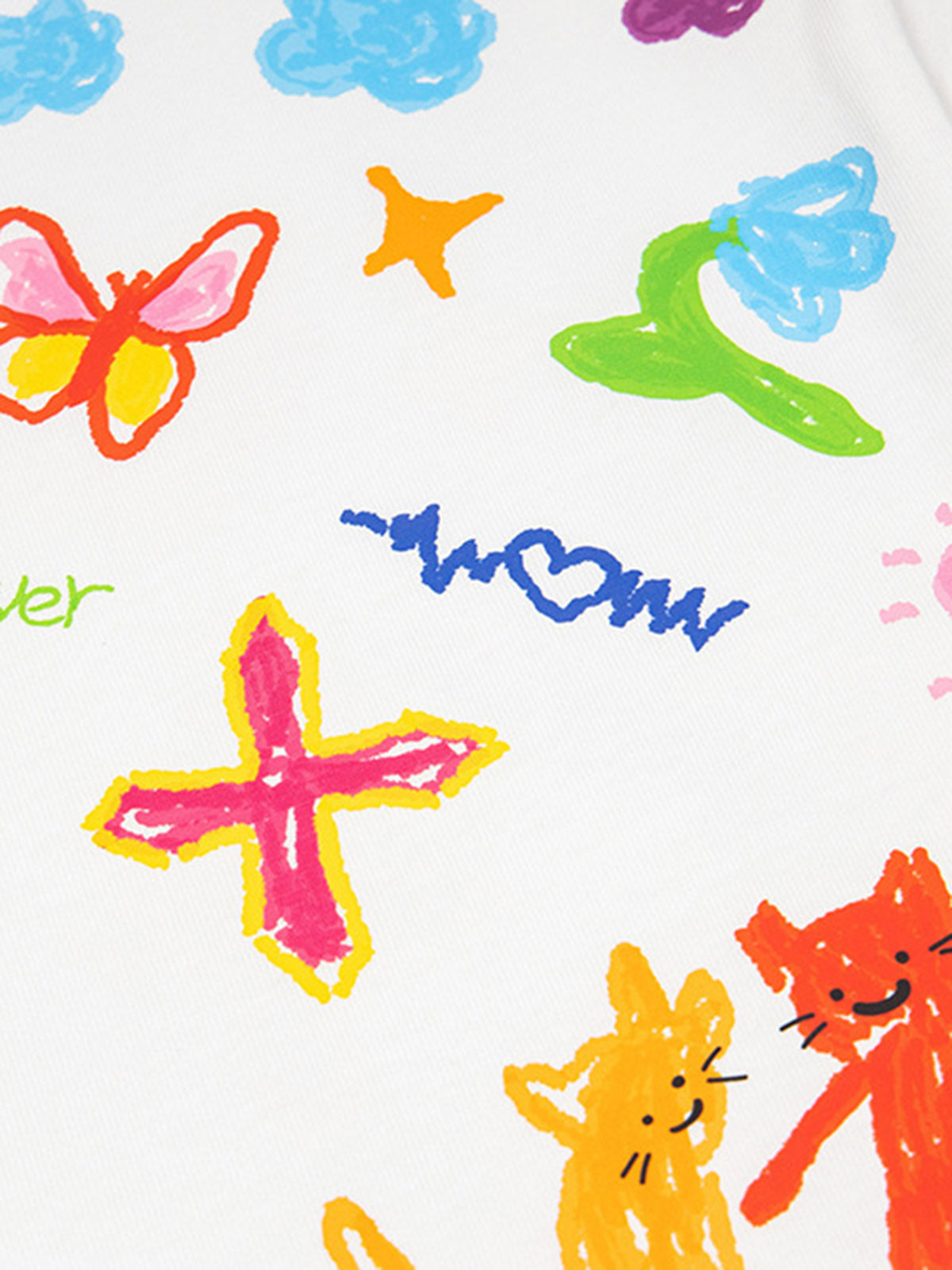 Retro Graffiti Hand-Painted T-Shirt 