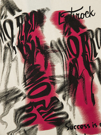 Street Necklace Graffiti Spray-Painted Vest 