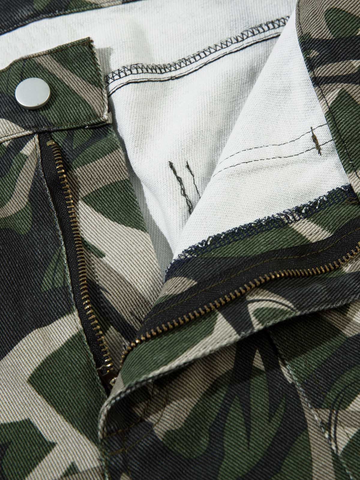 Camouflage Multi-Pocket Cargo Pants 
