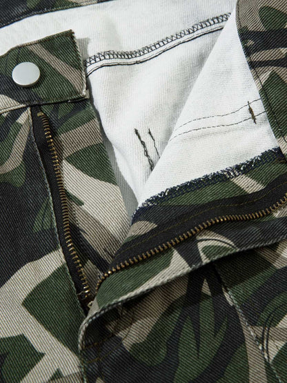 Camouflage Multi-Pocket Cargo Pants 