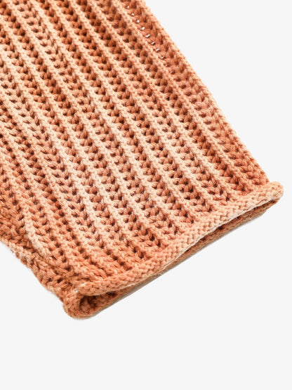 Gradient Ombre Knit  Crew Neck Sweater 