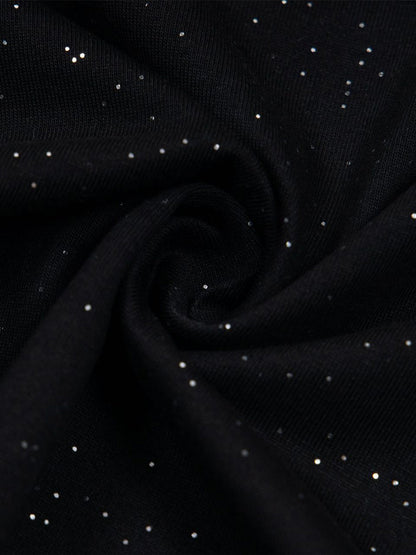 Retro Heavy Starry Sky Print Font Design Short-sleeved T-shirt 