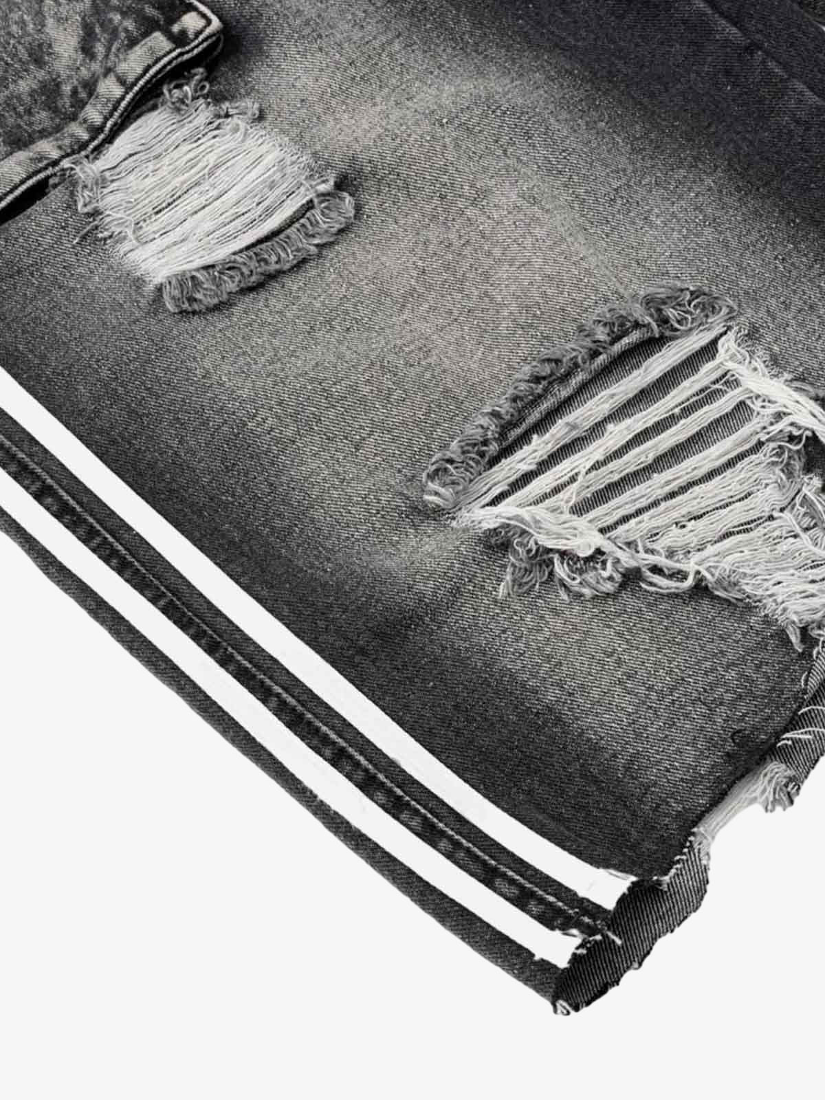 Distressed Cargo Denim Shorts - 2378 