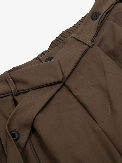 Pleated Belted Machete Track Pants 