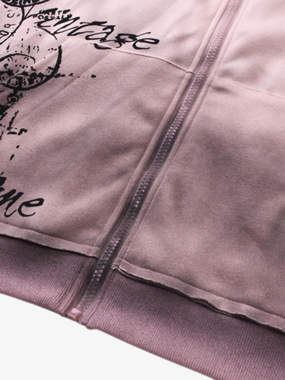 Wasteland Style Distressed Graffiti Hoodie 