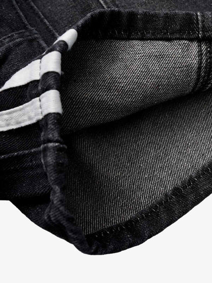 Washed Cargo Denim Shorts 