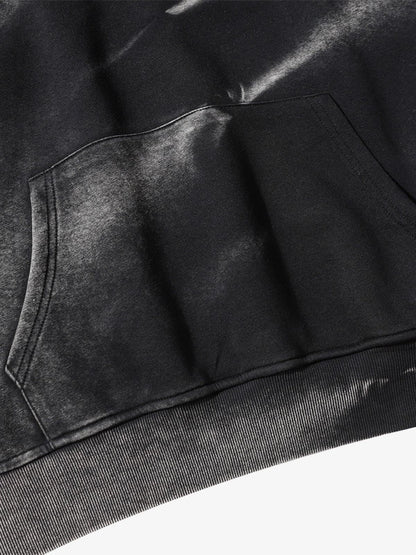 Thesupermade Tie-dye Contrasting Print Pullover Hoodie 