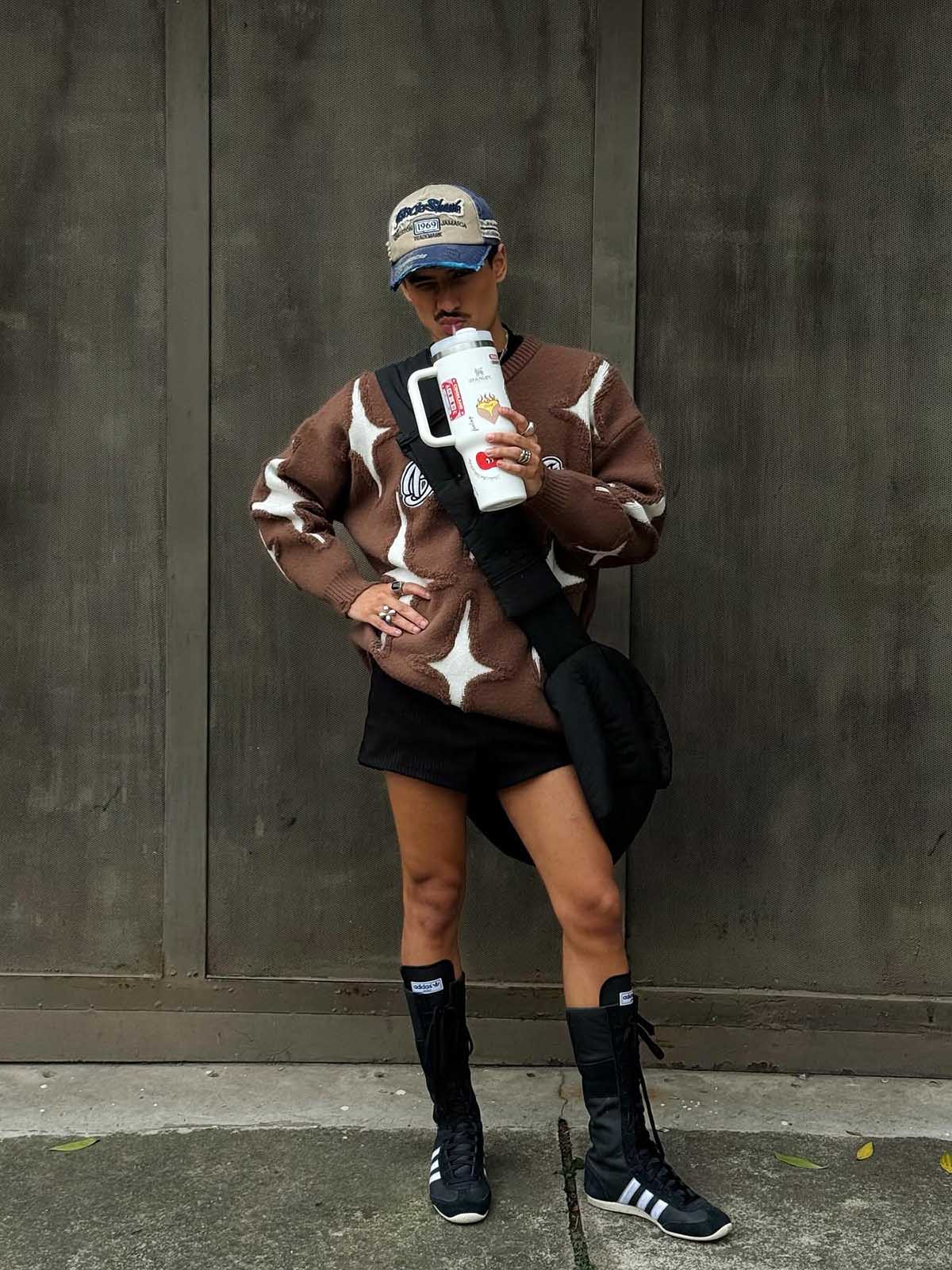 Thesupermade Maillard Star Tassel Ripped Sweater - 1909 