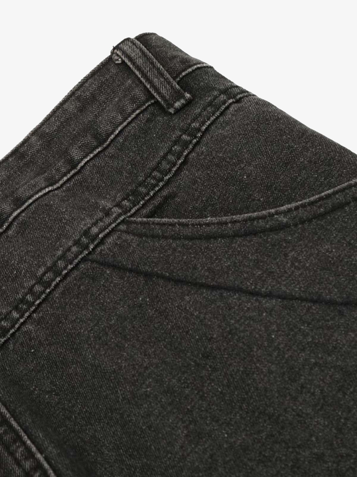 Washed Multi-Pocket Bootcut Jeans 