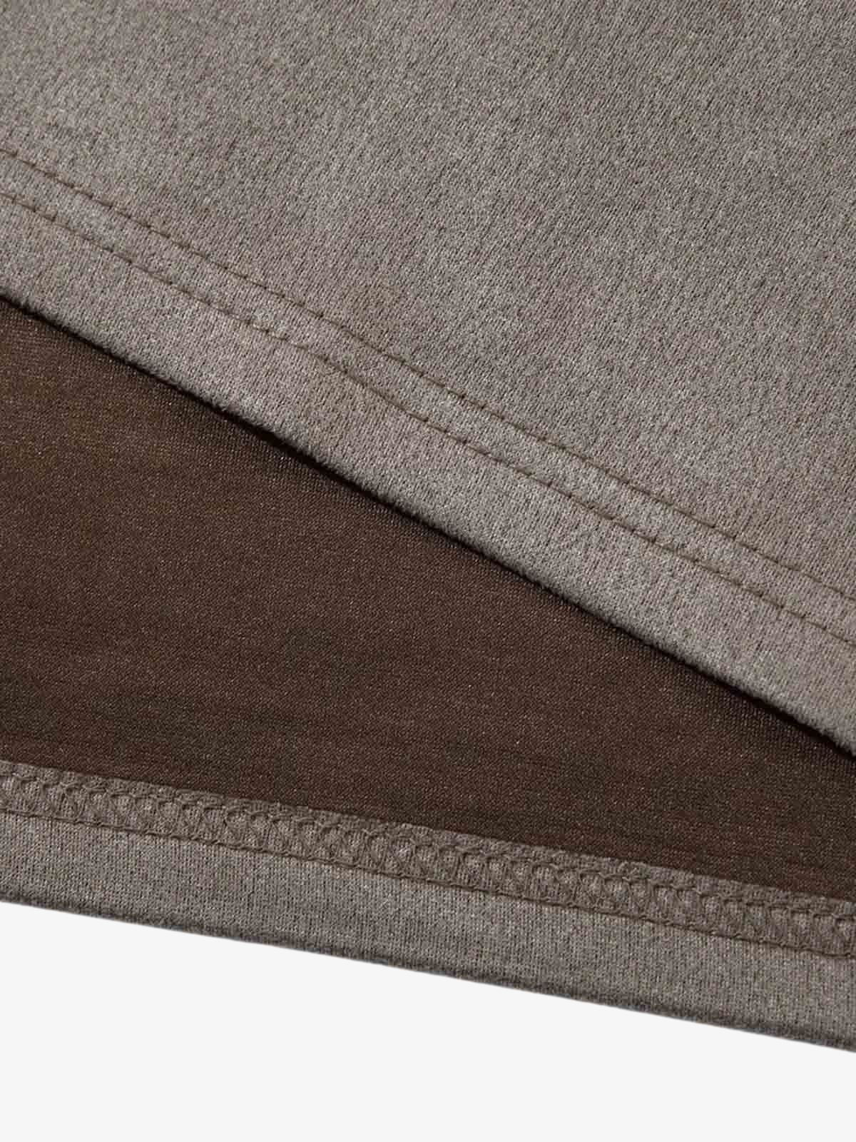 Thorn Embroidery Suede T-Shirt 