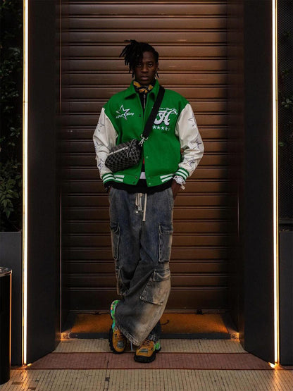 Thesupermade Wide Leg Multi-Pocket Straight Leg Loose Jeans - 1666 