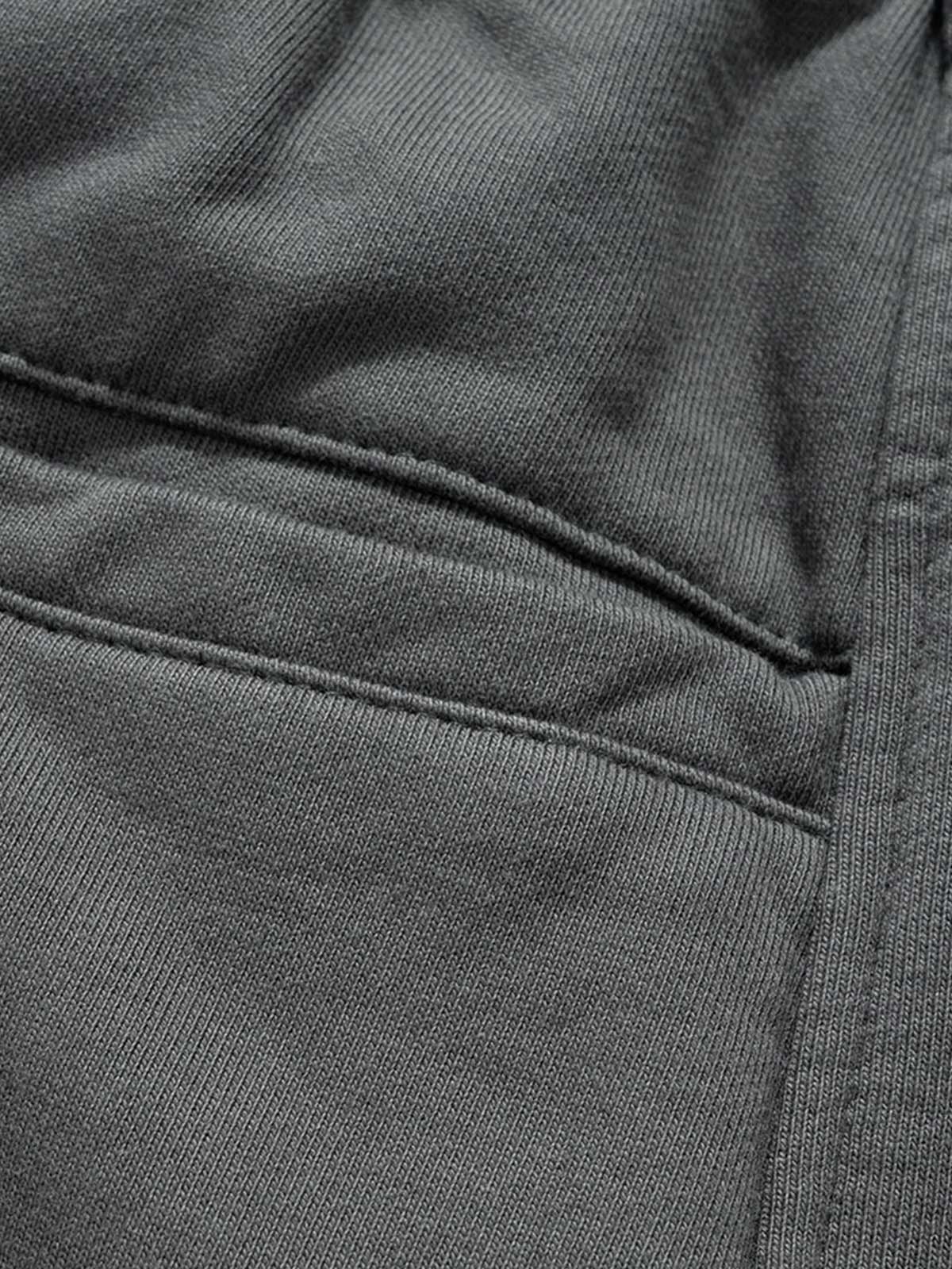 Retro Functional Zipper Slit Jort 