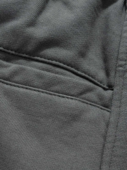 Retro Functional Zipper Slit Jort 