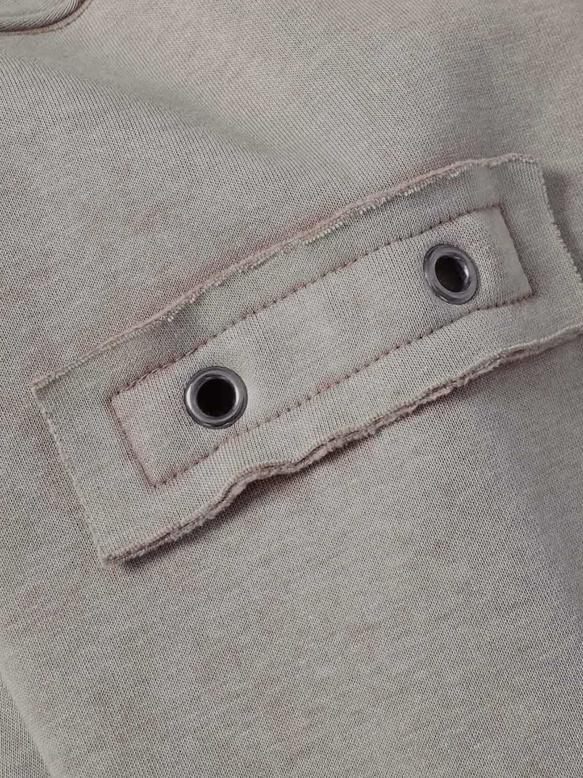 Wasteland Style Washed Zipper Up Sweatshirt 