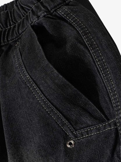 Street RO Washed Denim Cargo Jort 